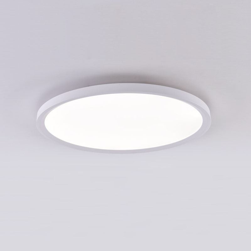 Luminária de teto superfina de montagem embutida redonda nórdica, lâmpada redonda de alumínio, iluminação