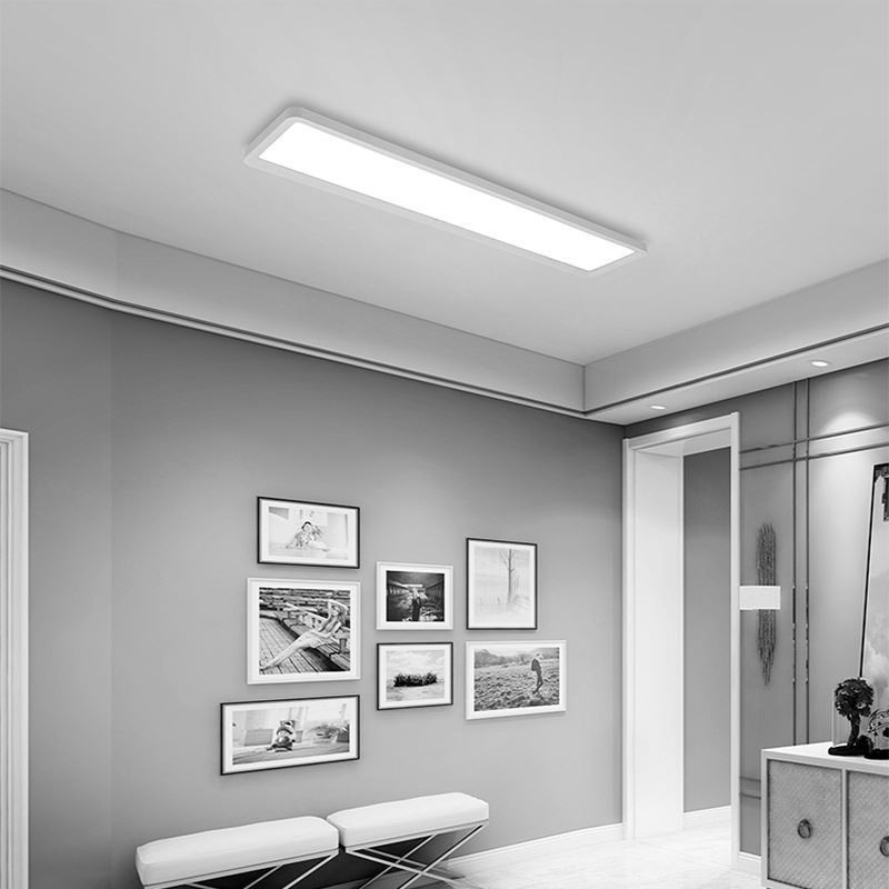 Painel Flush Mount Nordic Super Thin Retângulo Luz de Teto Iluminação Doméstica Luz