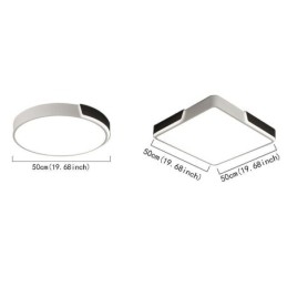 Luminária de teto circular moderna e simples embutida