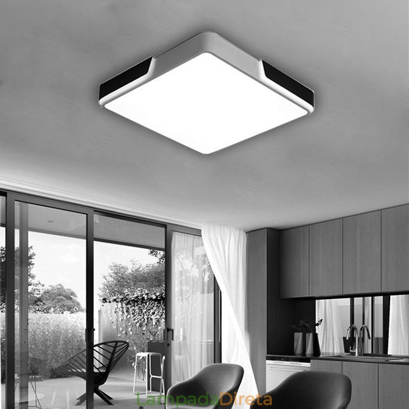 Luminária de teto circular moderna e simples embutida