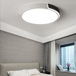 Luminária de teto circular moderna e simples embutida