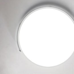 Luminária de teto circular moderna e simples embutida