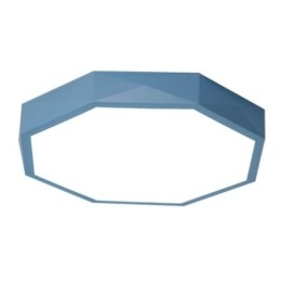 Luminária de teto moderna com design hexagonal especial e montagem embutida, lâmpada ultrafina