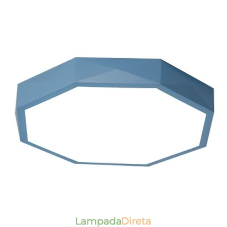 Luminária de teto moderna com design hexagonal especial e montagem embutida, lâmpada ultrafina Luminária de teto moderna com design hexagonal especial e montagem embutida, lâmpada ultrafina