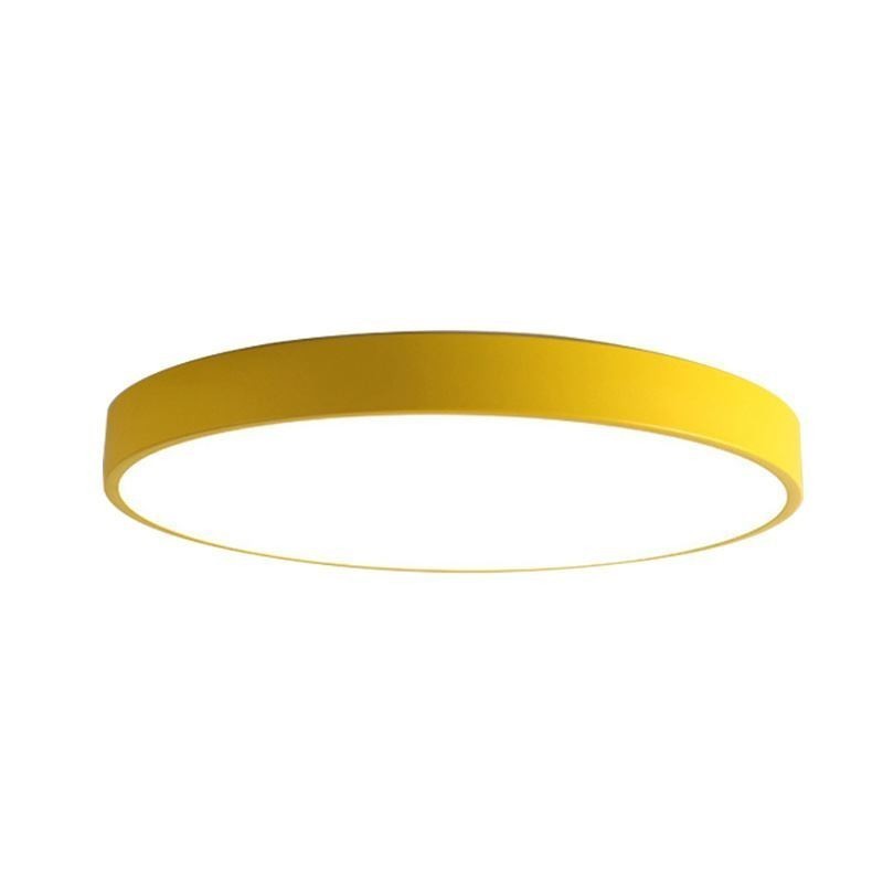 Luminária de teto redonda moderna embutida ultrafina para iluminação doméstica