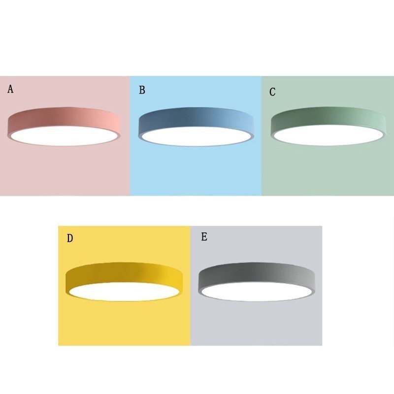 Luminária de teto redonda moderna embutida ultrafina para iluminação doméstica