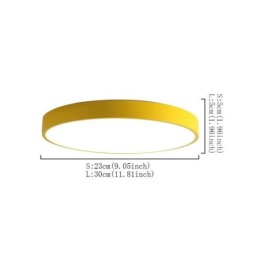 Luminária de teto redonda moderna embutida ultrafina para iluminação doméstica