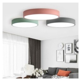 Luminária de teto ultrafina contemporânea embutida, luminária redonda