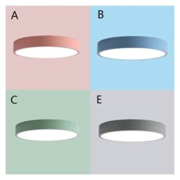 Luminária de teto ultrafina contemporânea embutida, luminária redonda