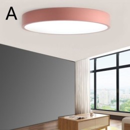 Luminária de teto ultrafina contemporânea embutida, luminária redonda