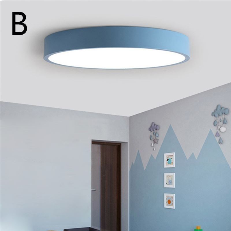 Luminária de teto ultrafina contemporânea embutida, luminária redonda