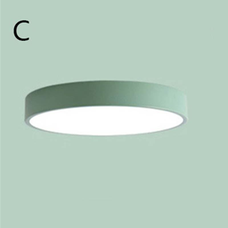 Luminária de teto ultrafina contemporânea embutida, luminária redonda