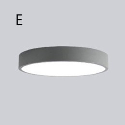 Luminária de teto ultrafina contemporânea embutida, luminária redonda