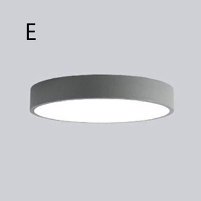 Luminária de teto ultrafina contemporânea embutida, luminária redonda