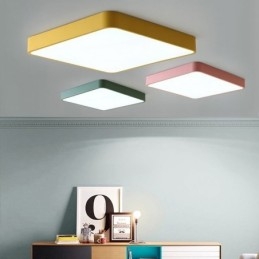Simlpe Flush Mount Fino Quadrado Luz de Teto Economia de Energia