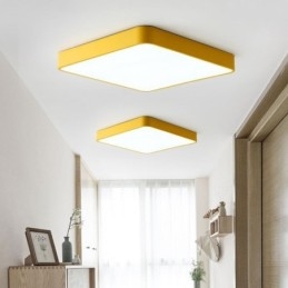 Simlpe Flush Mount Fino Quadrado Luz de Teto Economia de Energia