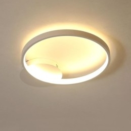 Luminária de teto circular embutida estilo nórdico