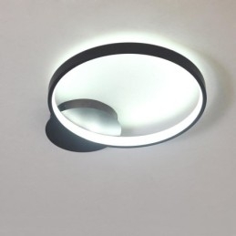 Luminária de teto circular embutida estilo nórdico