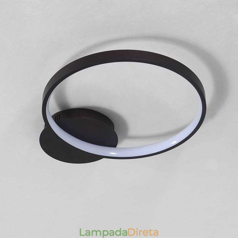 Luminária de teto circular embutida estilo nórdico