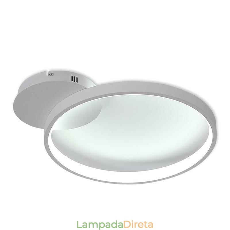 Luminária de teto circular embutida estilo nórdico