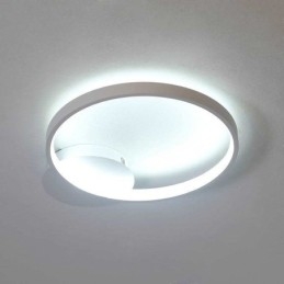 Luminária de teto circular embutida estilo nórdico
