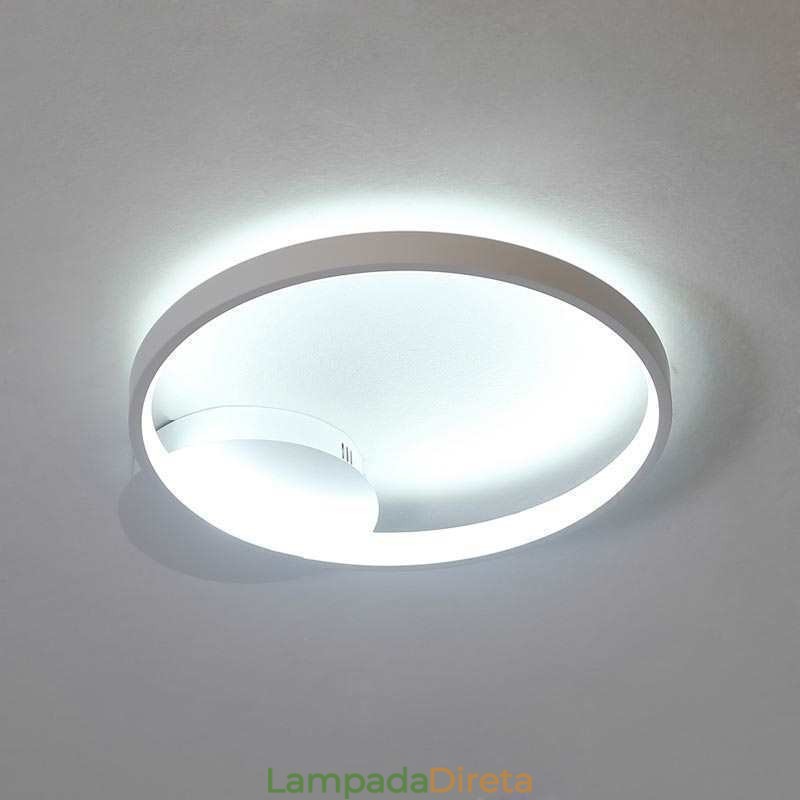 Luminária de teto circular embutida estilo nórdico