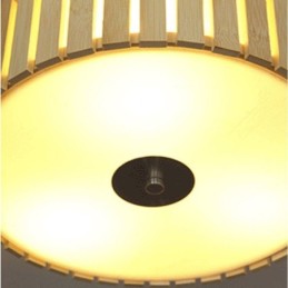 Grande luminária de teto criativa chinesa embutida de bambu para iluminação infantil