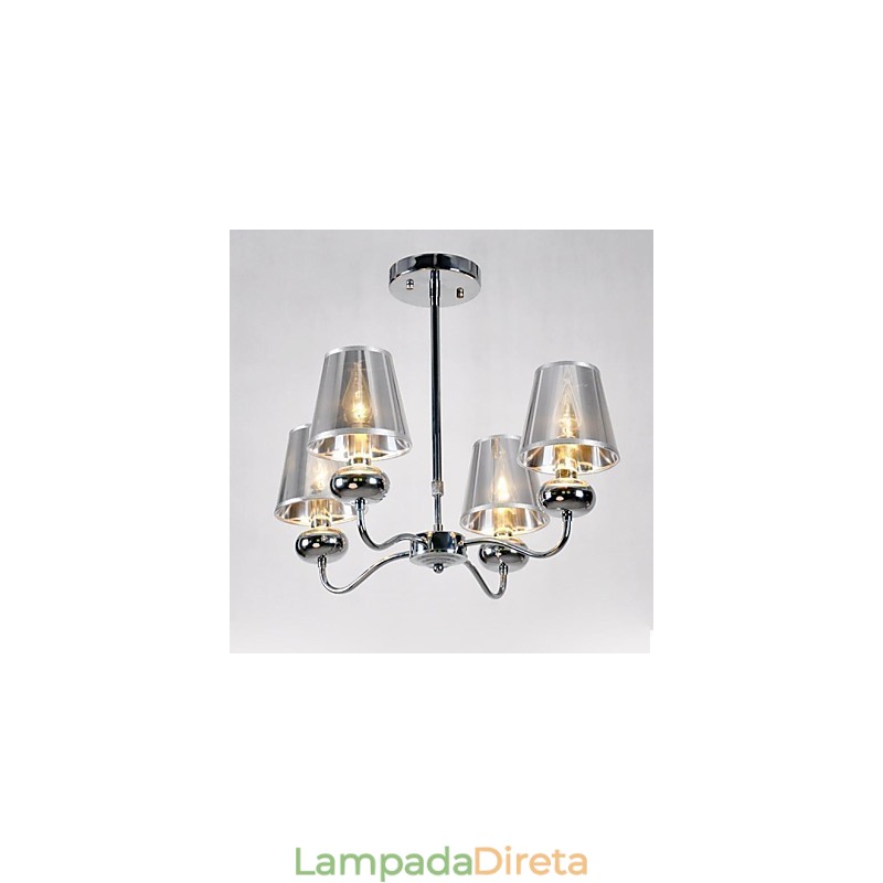 Lustre de metal galvanizado estilo mini contemporâneo moderno luz pendente montagem embutida jantar