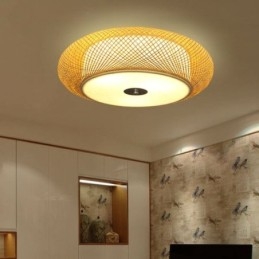 Iluminação de teto chinesa moderna de bambu embutida