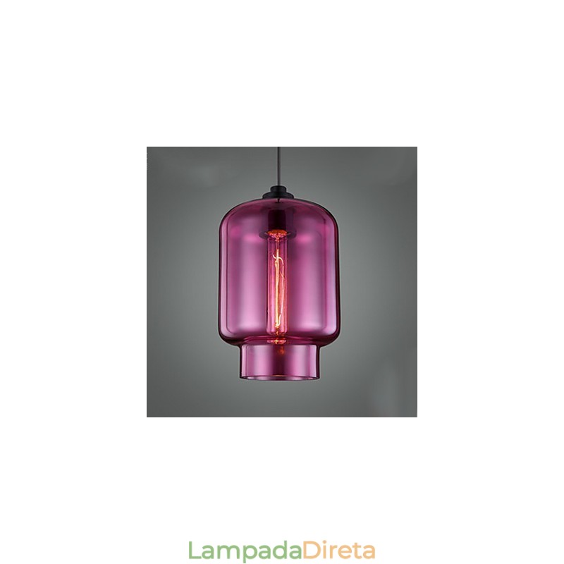 Lustre Mini Estilo Moderno Contemporâneo Vidro