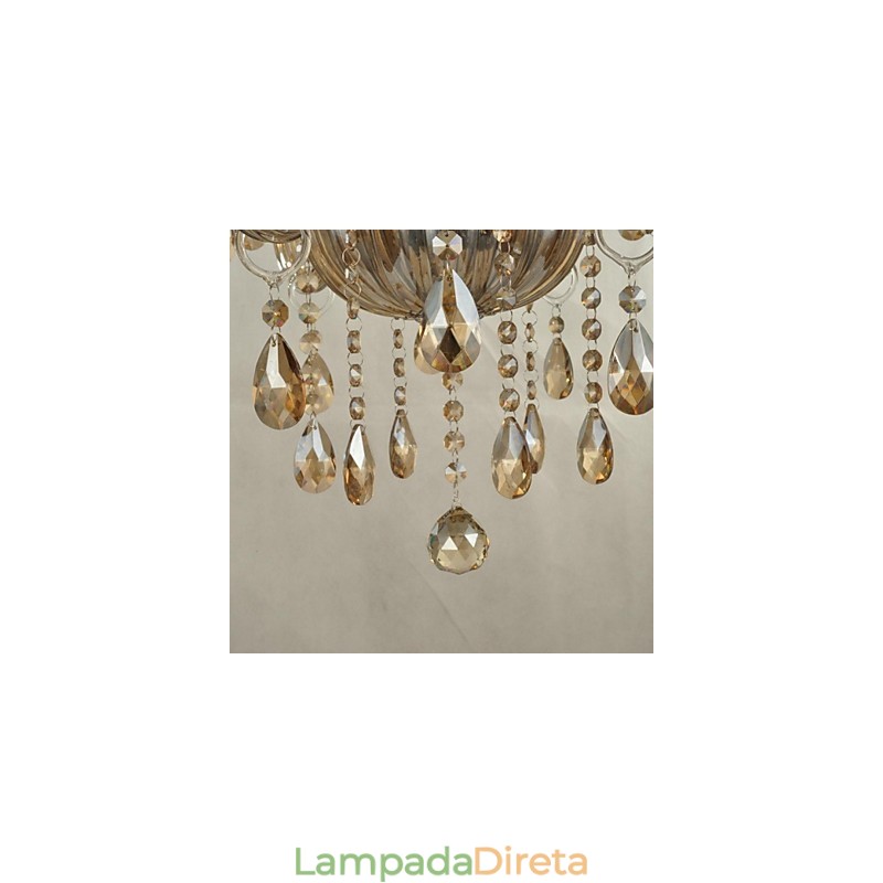 Lustre de cristal moderno e contemporâneo