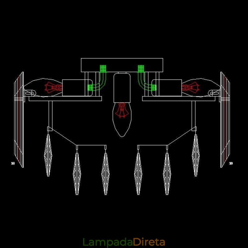 Luminária de teto de cristal simples, moderna, redonda, embutida, decorativa