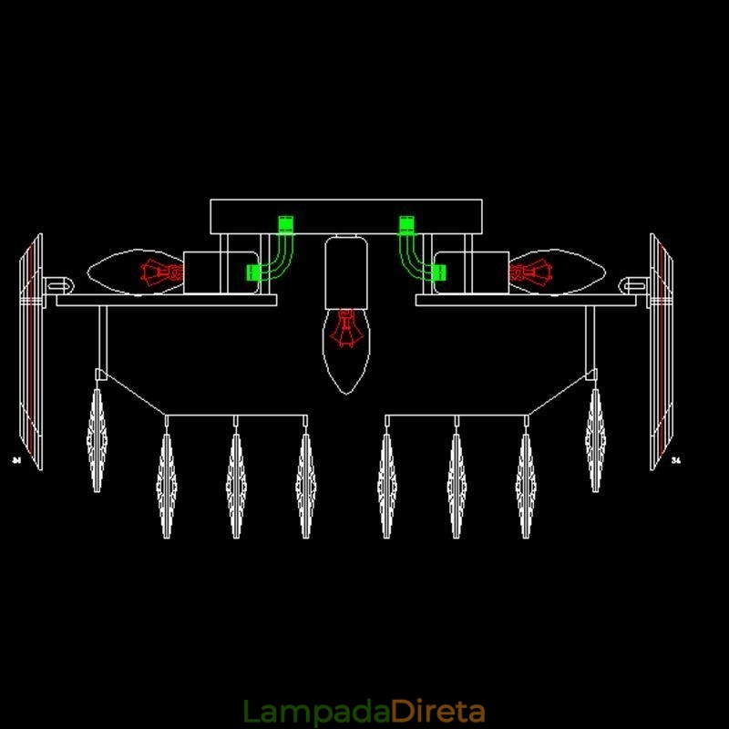 Luminária de teto de cristal simples, moderna, redonda, embutida, decorativa
