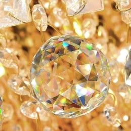 Lustre de cristal quadrado embutido europeu