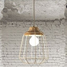 Iluminação de lustre de metal C Simples