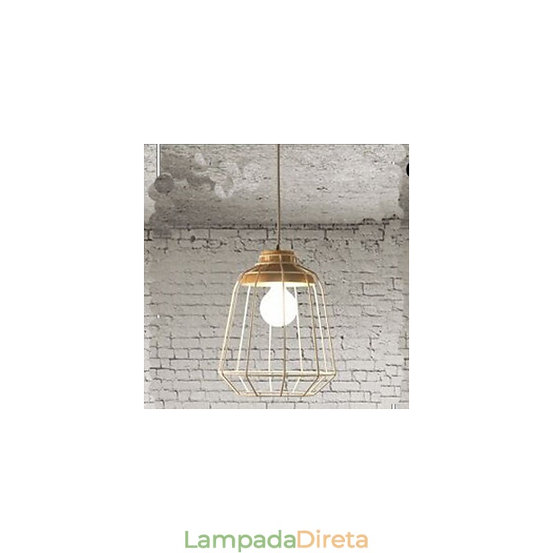 Iluminação de lustre de metal C Simples