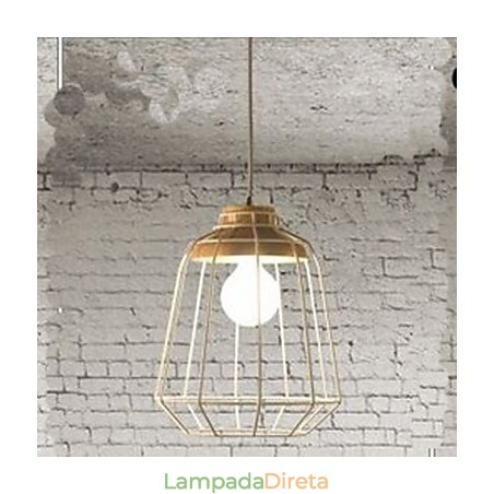 Iluminação de lustre de metal C Simples Iluminação de lustre de metal C Simples