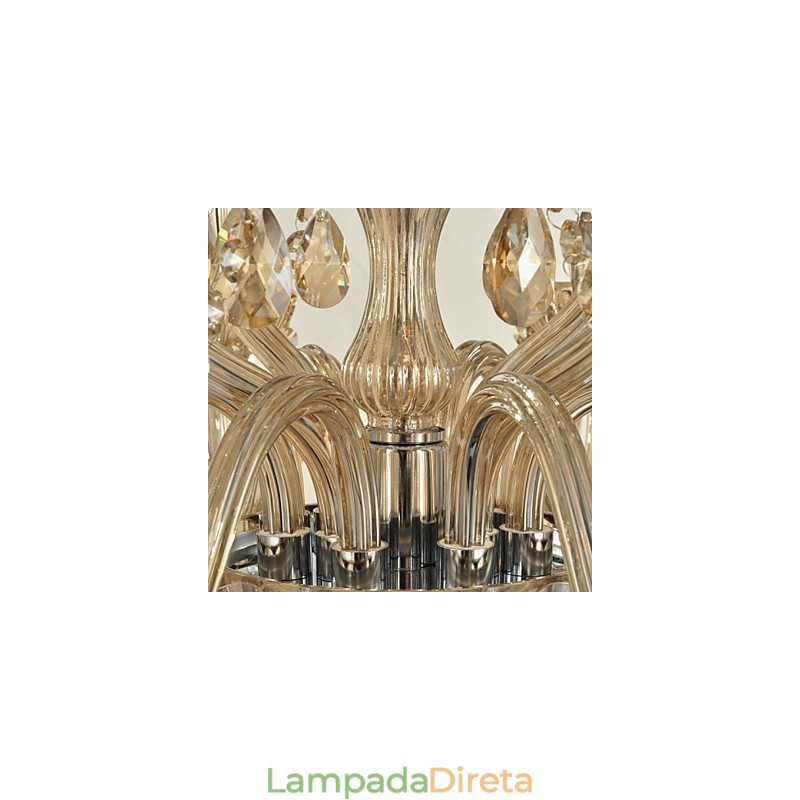 Lustre de cristal moderno e contemporâneo