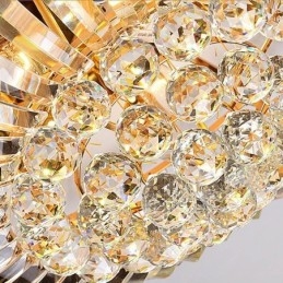 Iluminação redonda de cristal embutida simples e moderna