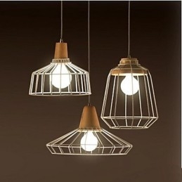 Iluminação de lustre de metal C Simples