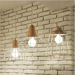 Iluminação de lustre de metal C Simples
