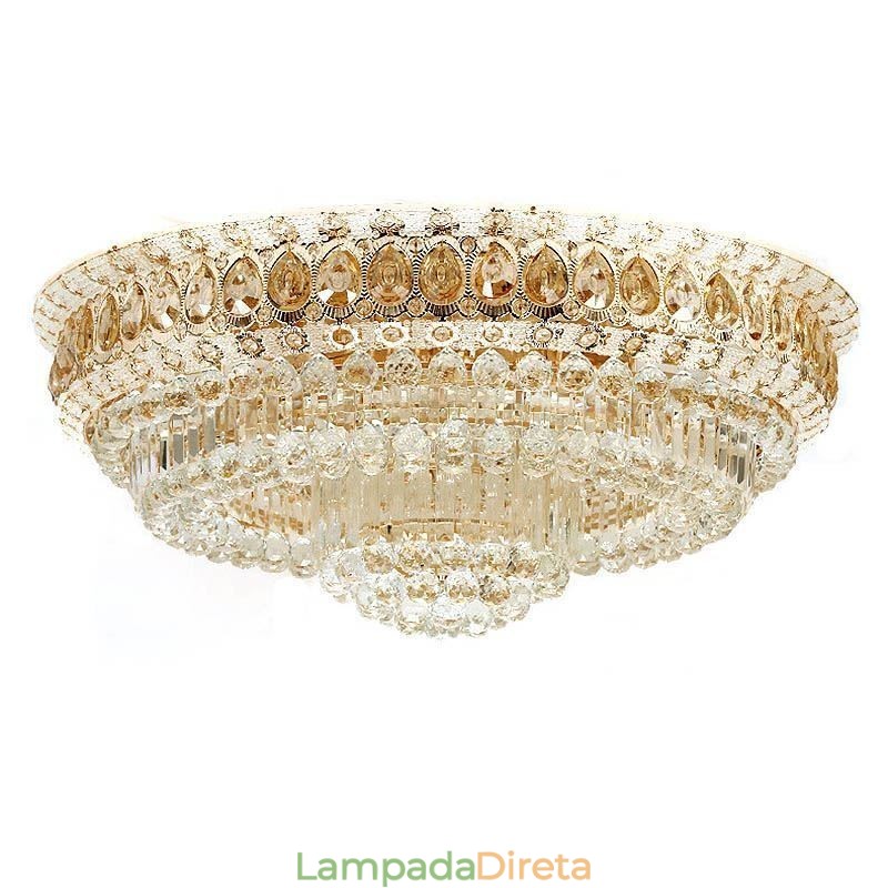 Luminária de teto simples moderna de cristal embutida Iluminação redonda criativa