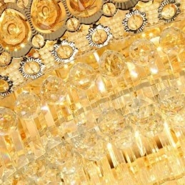 Luminária de teto simples moderna de cristal embutida Iluminação redonda criativa