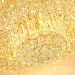 Luminária de teto simples moderna de cristal embutida Iluminação redonda criativa