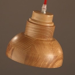 Lustre Mini Estilo Tradicional Clássico Madeira Bambu