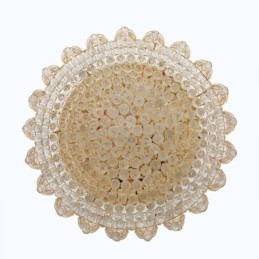 Luminária de teto de cristal embutida europeia