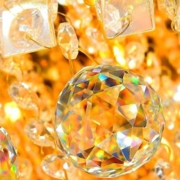 Luminária de teto de cristal embutida europeia