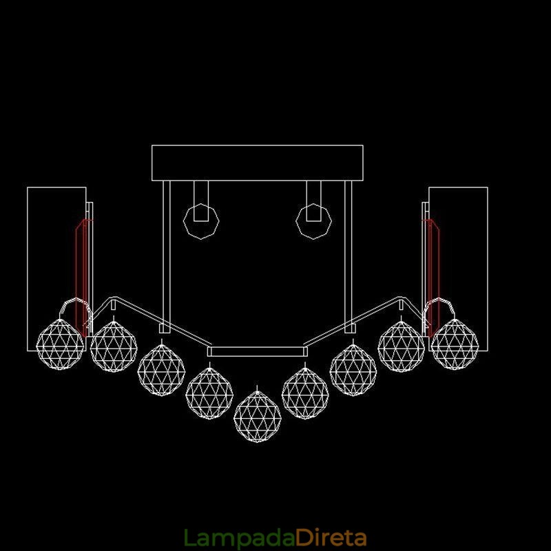 Luminária de teto de cristal embutida europeia