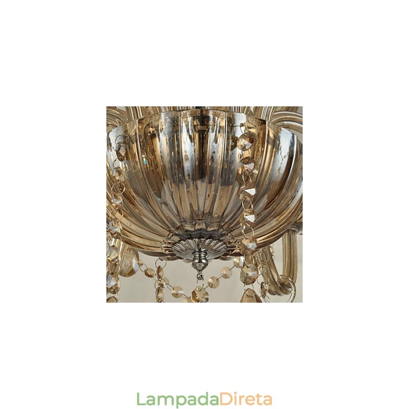 Lustre de cristal moderno e contemporâneo