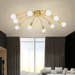 Luminária de teto Spider, luminária de jantar antiga, clássica, embutida, 8 10 braços